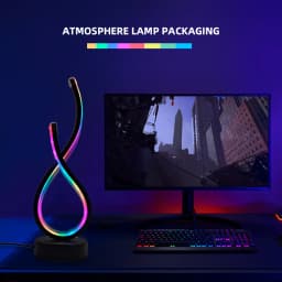 Modern Nordic - Style LOVE - Shaped Table Lamp. It Is USB - Powered and Features Multiple Color Changes. Suitable for Various Ro