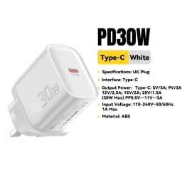 Essager 30W Fast Charger PD Charger For iPhone 16 15 14 13 Huawei Quick Charger PD3.0 QC3.0 Phone Charger Type C Tablets Charger