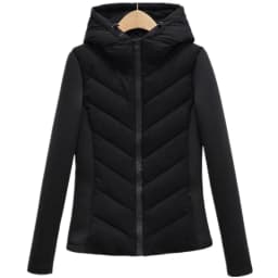 Slimming Design Fall Winter New Women's Cotton Jaet Coat Hooded Lightweight Versatile Long Sve Regular Length Outerwear