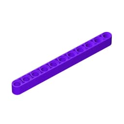 Gobricks 32525 10Pcs Liftarm Bricks Thick 1x11 Technic Parts Assembles Particles Model MOC Toys Sets DIY Car Lifting Function