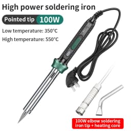 LUXIANZI Electric Solder Iron High Power 220V External Heat Adjustable Temperature Welding Pen Repair Tool With Indicator Light