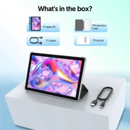 Android 15 Tablet, 10.0-inch Screen, Quad-Core Processor, 12GB RAM (3GB+9GB), 64GB Storage, 2MP+8MP Dual Cameras, 6000mAh