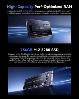 KAMRUI Mini PC Ryzen 5 3501U 8GB DDR4 256GB M.2 SSD Windows11Pro WiFi5 Dual 4K Display Mini Desktop Computer for Office Business