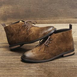 Genuine Leather Desert boots Natural Cow Suede leather Men Chukka Boots Fashion Comfortable Brand Ankle Leather Boots #KD598