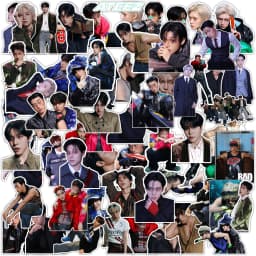 61pcs Korean Group ATEEZ GOLDEN HOUR : Part.5 Stickers Hongjoong Seonghwa Yunho Creative Decoration DIY Notebook Stickers Gift