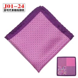 Men Pocket Square Print Real Satin Small Square Scarf Gentleman Business Suit Shirt Chest Scarf Handkerchief 24*24cm