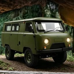 WPL YA3-452 Буханка UAZ-452 C-104 Remote Control Off Road Bread Van Small Leather Car 2.4G Full Scale 4WD Drive Truck Model Toy