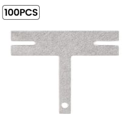 100Pcs Nickel Plating Process Nickel Sheet Spot Welder Accessories 18650 Battery T/Y/H/L Shapes 0.18mm Nickel Plate Welding Tool