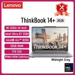 LENOVO ThinkBook 14+ 2026 Intel Core Ultra X7 358H 32GB LPCAMM2 1TB Intel Arc B390 14.5-inch 3K IPS Screen Win11Pro Notebook PC