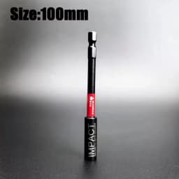 Impact Magnetic Extension Rod 60/75/100/150mm Power Drill Bits Holder 1/4" Hexagon Rust Resistant Screwdriver Hardware Tools Kit