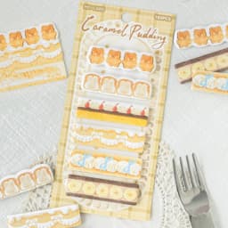180pcs Dingding Cake Shop Series Kawaii Cake Appearance Message Sticker Index Creative Student Stationery Scrapbook Sticker