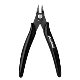 BOMURPHY 2Pcs 170 Model Flush Cut Pliers Precision Wire Cutters for Jewelry Making Electronic Repair