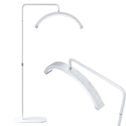 FOSOTO Overseas Warehouse LED Video Light Half-moon Fill Light Lash Nail Desktop Light For Beauty Eyelash Tattoo Makeup