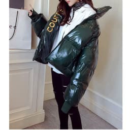 New 2025 Korean Version Unique Loose Women's Cotton Padded Outerwear Temperament Versatile Elegant Ladies Winter Parka Coat