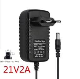 DC 5.5mm or 3.5mm Power CAHARGER Li-ion Red Charging for 1 2 3 4 String Lithium Battery Charger 4.2V 8.4V 12.6V 16.8V 2A 2000MA