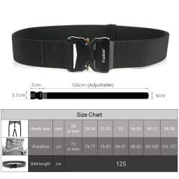 KOLBER 2024 5cm Elastic Belt for Men Aluminum Buckle Quick Release Outdoor Casual Wide Belt 2 Inch Military Tactical Girdle Male