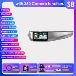 Android 13 Auto Car radio for Alfa Romeo Giulietta 2015-2018 multimedia Video player GPS navi Stereo 4G 8Core Autoradio 2din RDS