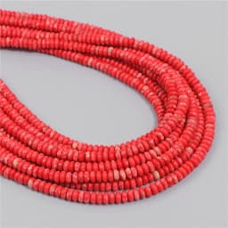 2X4MM Natural Abacus Stone Beads Blue Green Pink Flat Rondelle Beads for Jewelry Making Bracelets Necklace Accessories Wholesale
