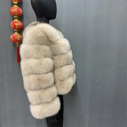 Style Real Fur Coat 100% Natural Fur Jacket Female Winter Warm Leather Fox Fur Coat High Quality Fur Vest