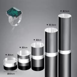 Clear Acrylic Column Sheet Stamping Block Cosmetics Display Stand Photography Props Ornaments Rings Jewelry Holder Perfume Riser