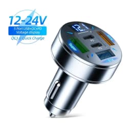 350W USB Car Charger PD QC3.0 USB C Car Phone Charger Type C Adapter for iPhone Samsung Huawei Xiaomi Quick Charge 