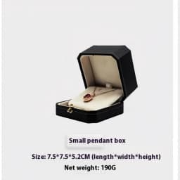 Customizable LOGO Vintage Octagonal Gold Text Storage Box Ring Earnail Bracelet Jewelry Packaging Case Collection Storage Box