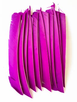 LW 50 Pcs Full Length (7-10 inch) Archery Fletches Natural Tureky Feathers Hunting Arrow Fletching for Bow DIY Accessories