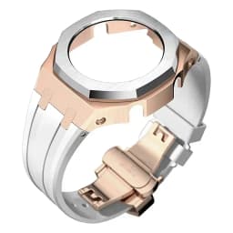 Mod Kit For Casioak GMAS2100 Stainless Steel metal Case Rubber Strap for Mod Kit GMA-S2100 4thGen Replacement shoc K Accessories