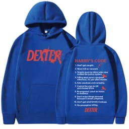 TV Play Dexter Morgan Harry's Code Hoodies Men's Women Casual Oversized Sweatshirts Fashion Vintage Hooded Pullovers Streetwear