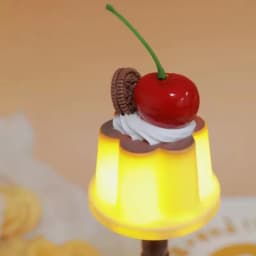 Pudding Creative LED Desk Lamp Cute Night Light Bedroom Eye Protection Lamps for Bar Room Home Decor Atmosphere Light Kids Gifts