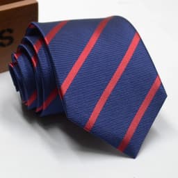 Classic Stripe Necktie Men Business Formal Wedding Tie 8cm Blue Black Pink Red Neck Ties Fashion Shirt Dress Accessories