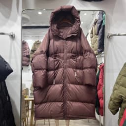 Schinteon Women White Duck Down Jacket with Hood Autumn Winter Warm Long Outwear Over Size Loose Coat 2026 New