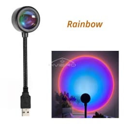 Usb Sunset Lamp Colorful Gradient Led Home Background Decoration Photography Mood Lights Flexible Decorative Atmosphere Lamps