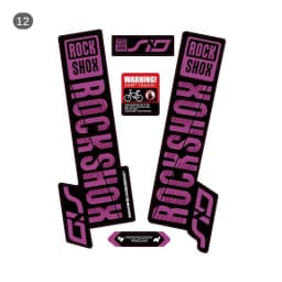 Front Fork Sticker for Rock Shox SID Road Bike MTB Race accessories decals Personalized Bicycle STICKER decoration