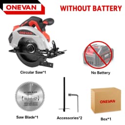 ONEVAN 4000W Brushless Electric Circular Saws 7Inch 185mm Cordless Electric Cutting Woodworking Tool For Makita 18V Battery Pin