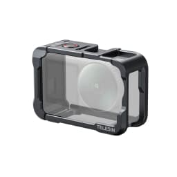 TELESIN Aluminum Alloy Frame Protective Case Rabbit Cage For DJI OSMO Action 6 Accessories Dual Cold Shoe Adapter Metal Shell