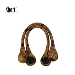 TANQU New 1 Pair Short Long Floral Print Soft Faux PU Leather Handle for Obag Classic Mini O Bag Women Shoulder Handbag
