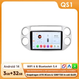 9'' AI Intelligent System Car Radio for VW Volkswagen Tiguan 1 NF GPS Wireless CarPlay Android Auto 4G 2 Din 2din Autoradio WIFI