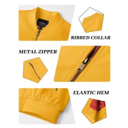 MAGCOMSEN Jacket Men Warm Zip Up Winter Padded Coat Casual Baseball Jackets Pilot Windbreaker Varsity Jackets
