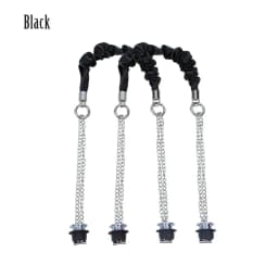 New 1 Pair Long OBag Leather Handles Strap Fold Pleat with Silvery Chain for OBag O Bag DIY Women Shoulder Handbags