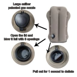 Portable Inflatable Travel Pillow Neck Support for Office Sleepouts Outdoor Camping F2 Naps Airplane Flights Train