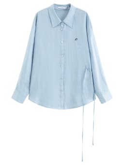 DUSHU 【Breathable Series】 Drop-Shoulder Multi-Color Linen Shirt New Summer Arrival Ramie Top Long Sleeve Leisure Sun-protection
