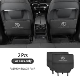 Car Seat Back Storage Bag Rear Backrest Protection Anti-kick Pad For MG ZS HS ES5 MG4 EV Electric S5 EV MG3 MG5 MG6 MG7 ONE EZS