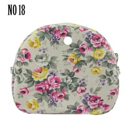 TANQU New Floral Composite Twill Cloth Waterproof Inner Lining Insert Zipper Pocket for O Bag Obag Moon Light for O Moon Light