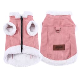 Pet Dog Clothes Winter Warm Coat Jacket For Small Medium Dogs Cat Puppy Fleece Vest With D-ring Chihuahua Pug Sweater Costume