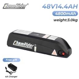 ChamRider Original Battery 48V 20AH 52V Ebike Battery 36V Hailong Max 50A BMS 350W 500W 750W 1000W 1500W 21700 Cell BBS02 BBS03