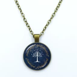 New Hot White Tree Gondor Keychain Lord Of The R Glass Dome KeyRing Bag Car Key Chain Ring Holder Charms Jewelry Gifts