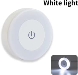 LED Touch Glow Night Light For Baby Room Bedroom Bathroom Nighttime Eye Care Lamp 3 Color Adjustable Rechargeable Cabinet Lights