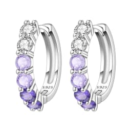 Orstarry S925 Sterling Silver Colorful Wavy Earrings Versatile Hoop Earrings For Women Jewelry Original Party Gifts