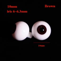 High Quality 10/18mm Glass Eyes Eyeball Pink Brown Grey Cute DIY Doll Making Crafts 1/4 Small Iris Eyes For 1/6 BJD Dolls